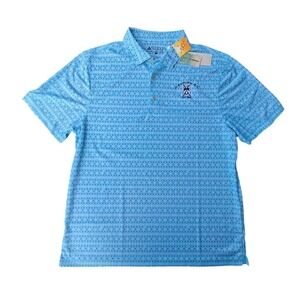 Bermuda Sands Clearview Golf Club, Amalfi‎ Blue Golf Polo Mens Large UPF 50 NWT